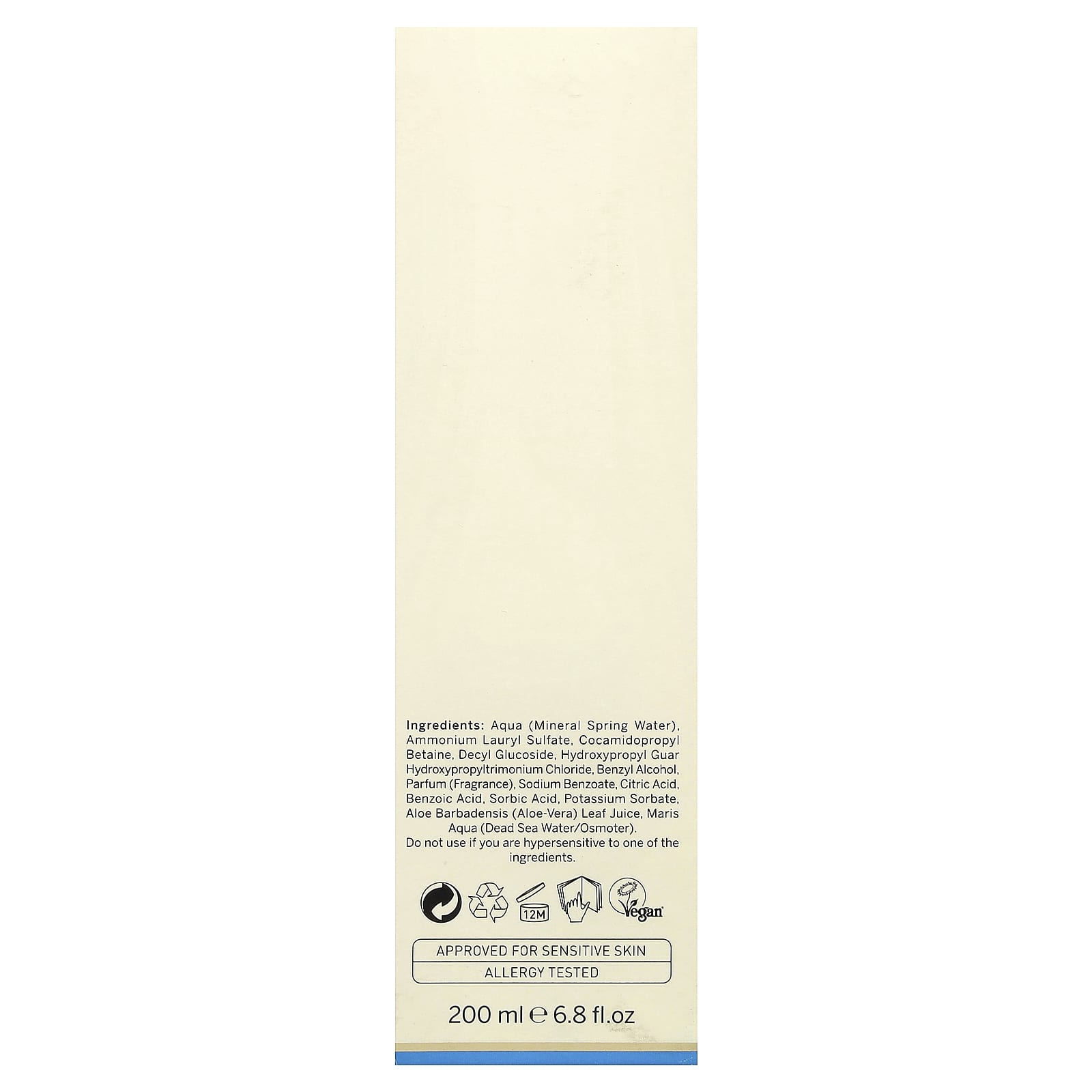 AHAVA Mineral Shower Gel for Sensitive Skin, 200 ml (6.8 fl oz) - view 3